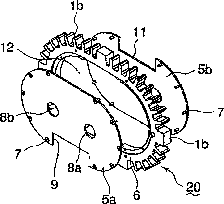 Multi-stage rotor pump and manufacturing process thereof