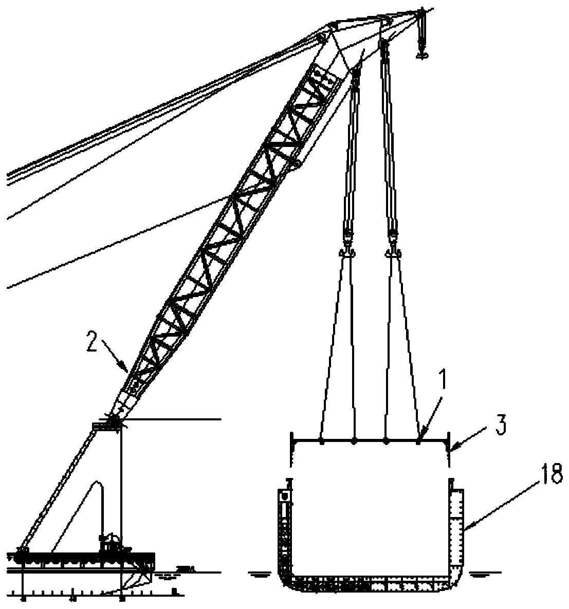 Hoisting Technology of the General Section of the Deck of the Orange Juice Ship