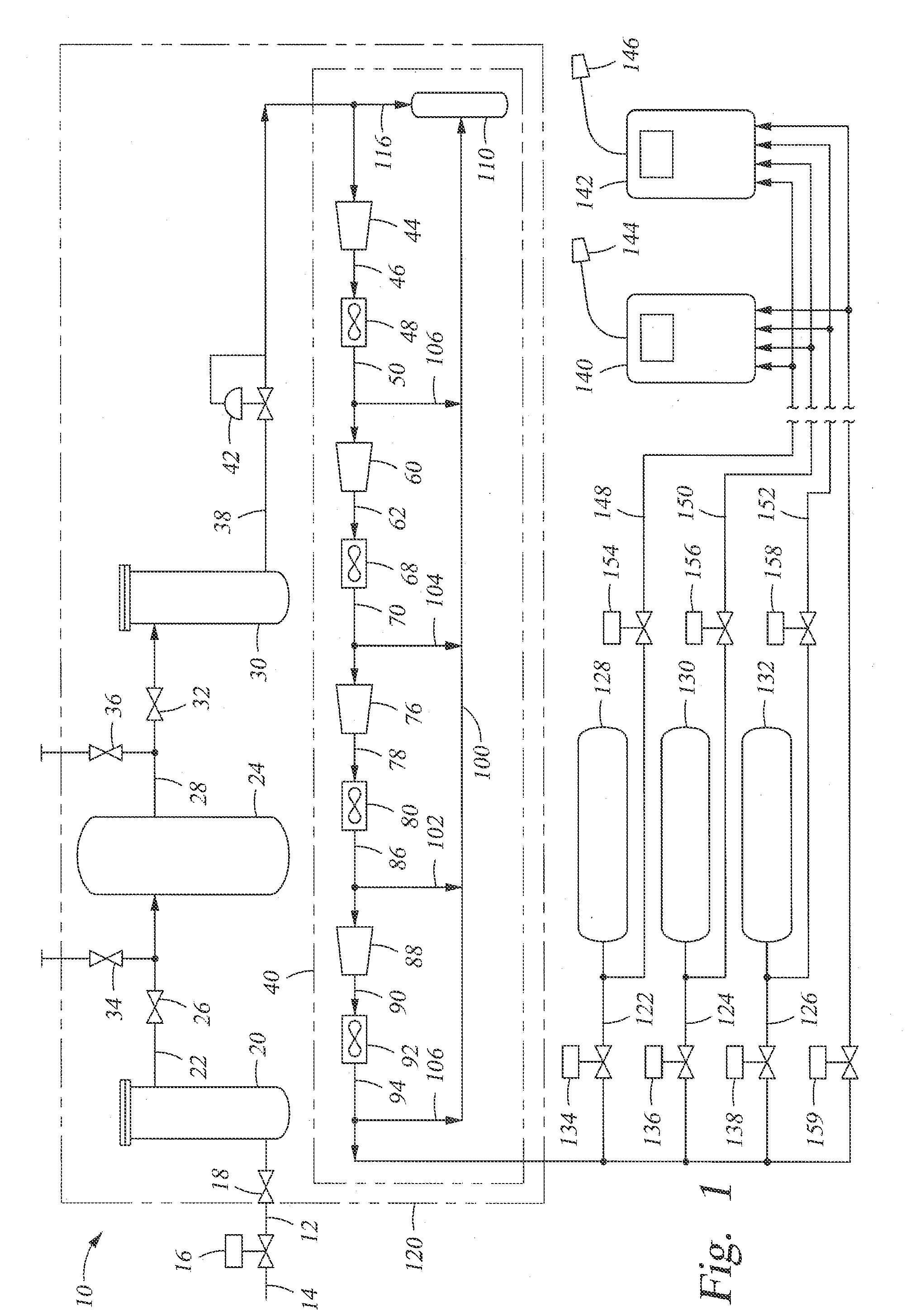 Modular compressed natural gas system for use at a wellsite