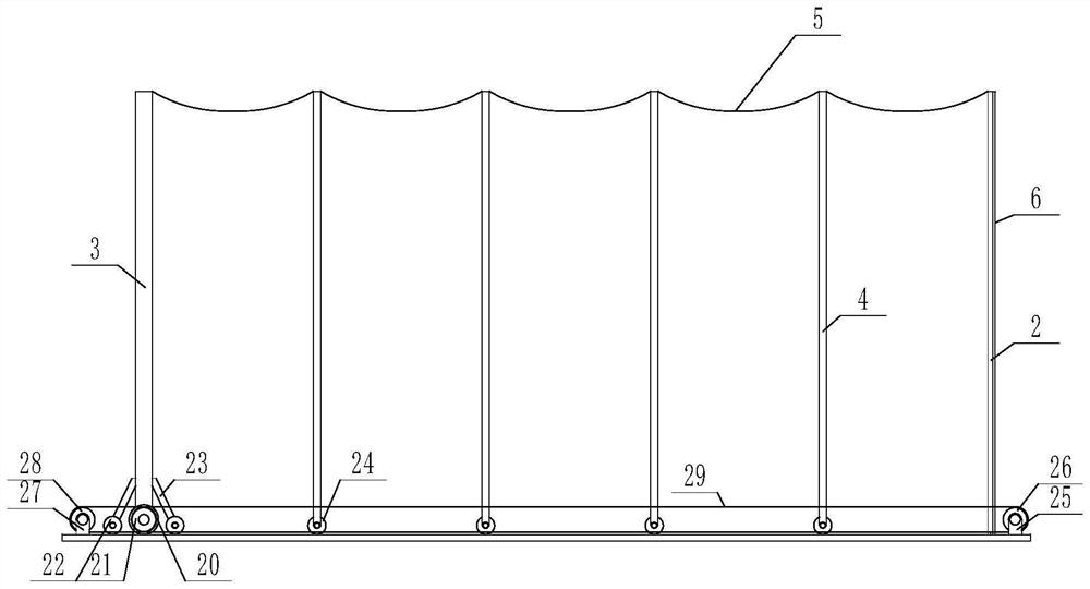 Rainproof shed for maintenance of propeller-driven aircraft