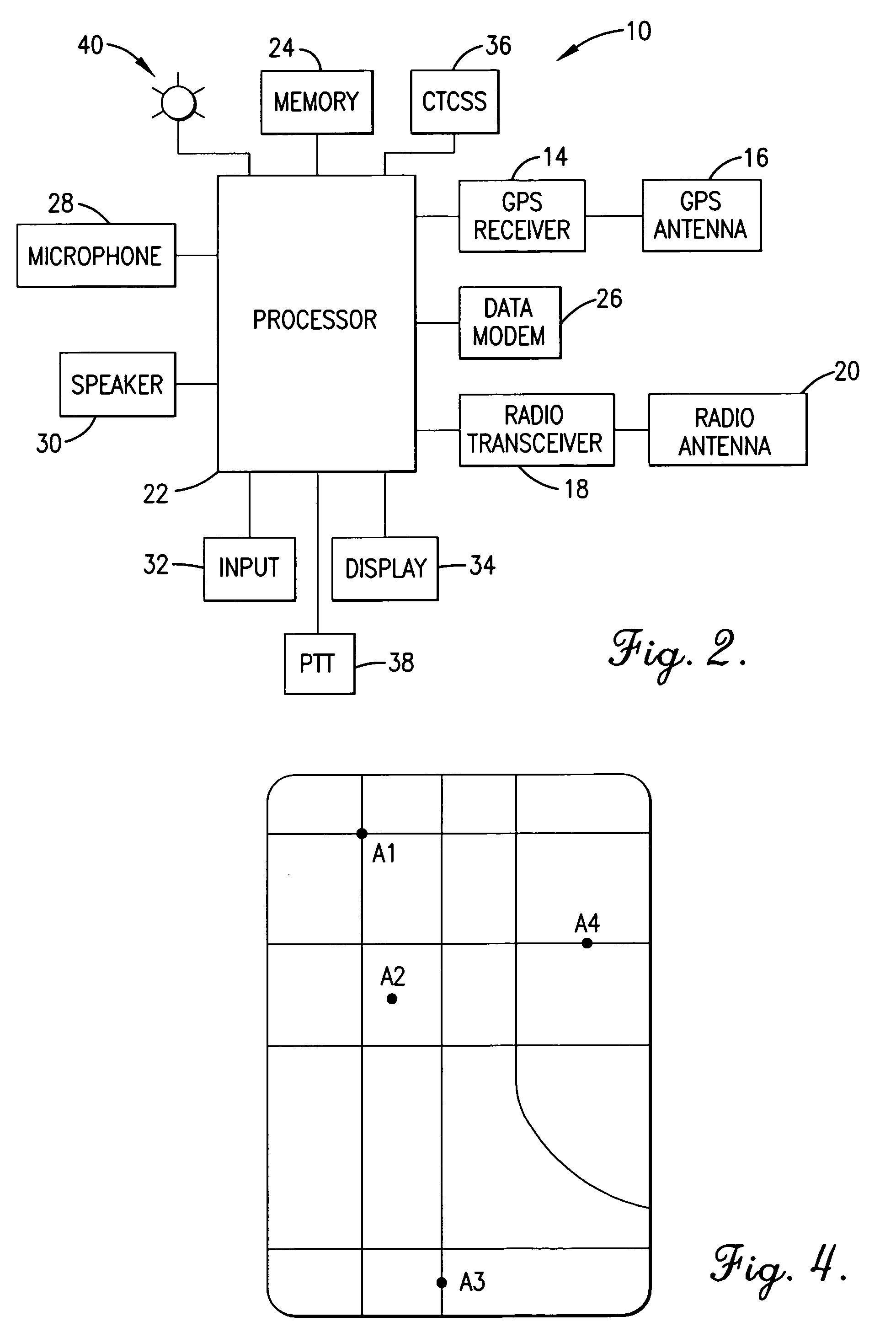 Combined global positioning system receiver and radio