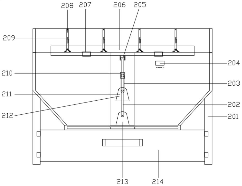 Screening device convenient for tea processing