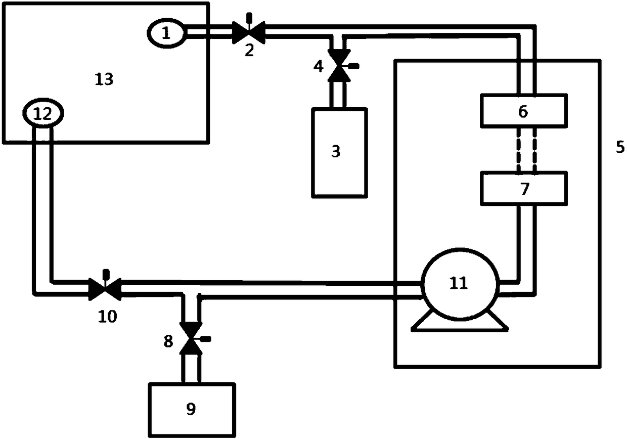 Dry glove box aerosol monitoring system and dry glove box aerosol monitoring method