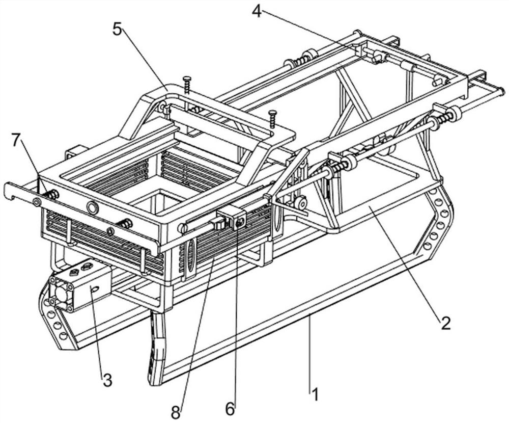 Lithium ion battery diaphragm cutting and positioning device