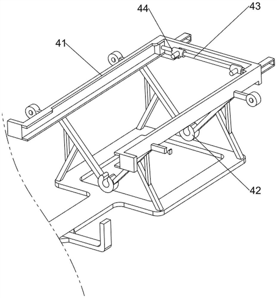 Lithium ion battery diaphragm cutting and positioning device