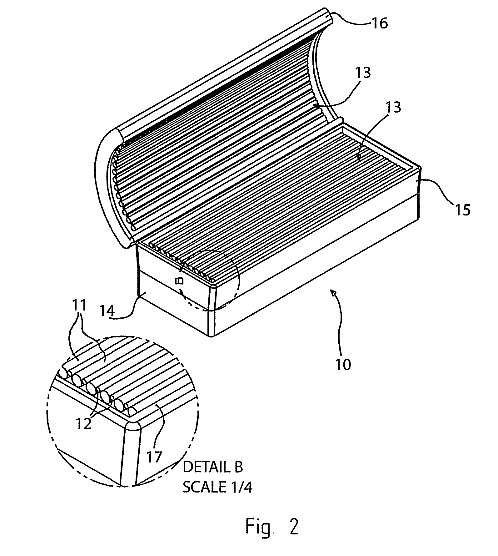 Irradition apparatus for irradiating a human body