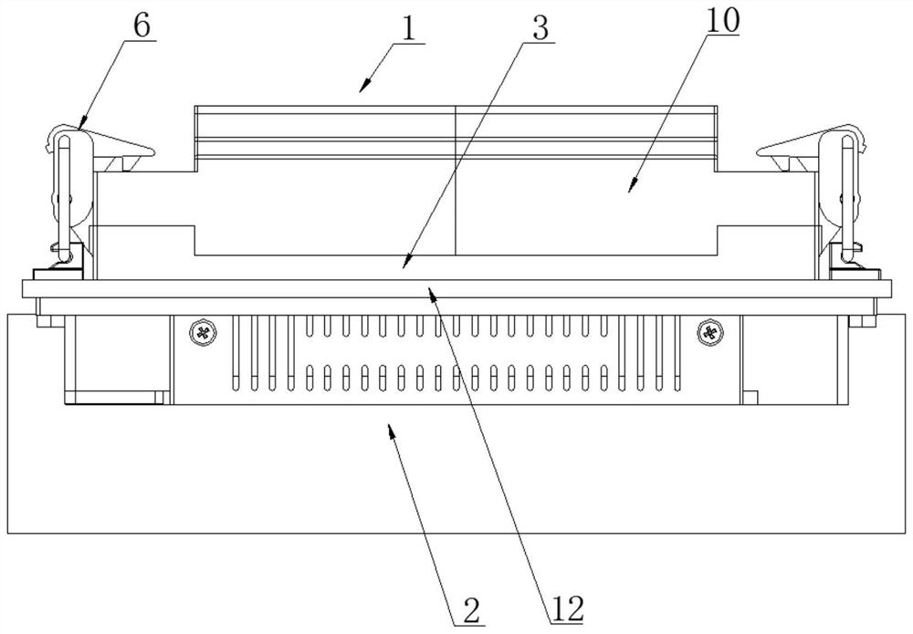 Vertical butt joint self-locking type connector