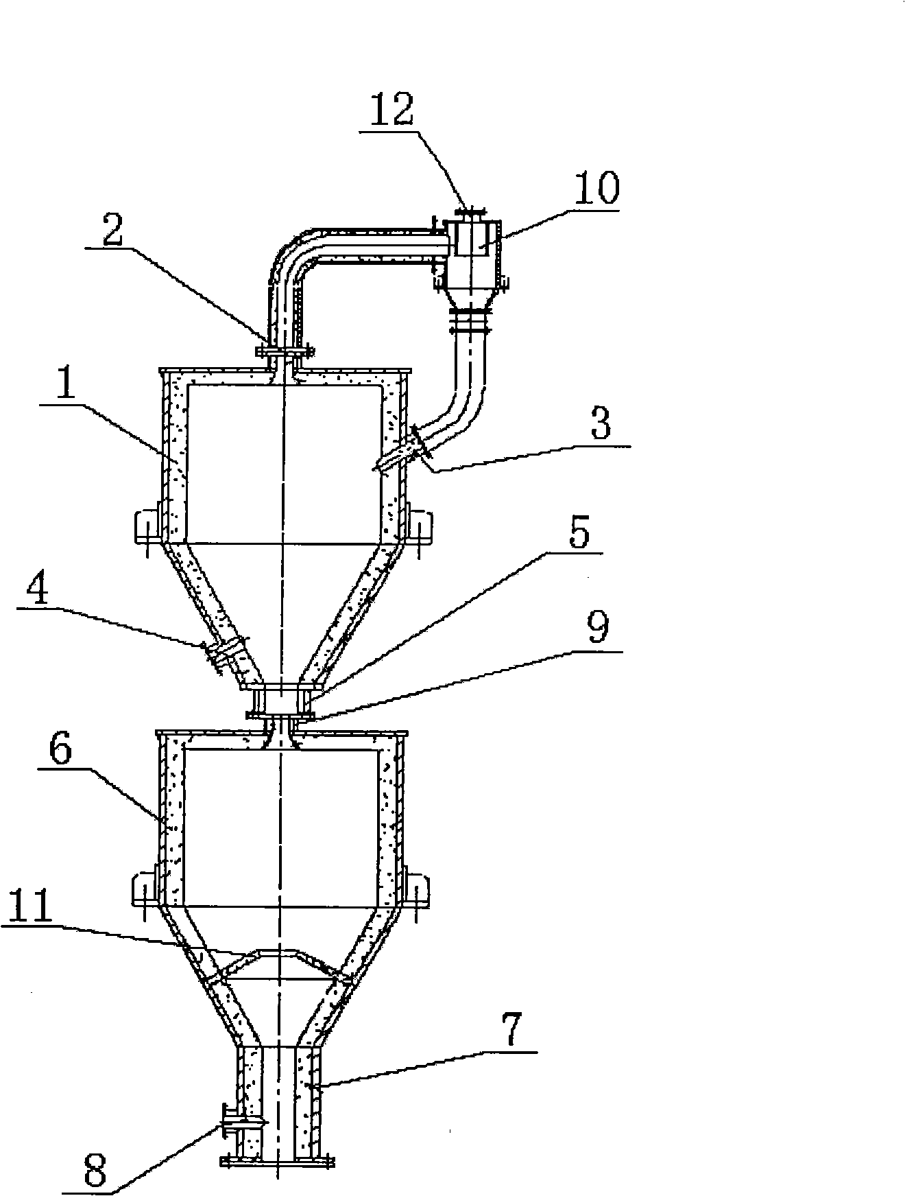 Method for drying and burning alkali-containing aluminosilicate slurry
