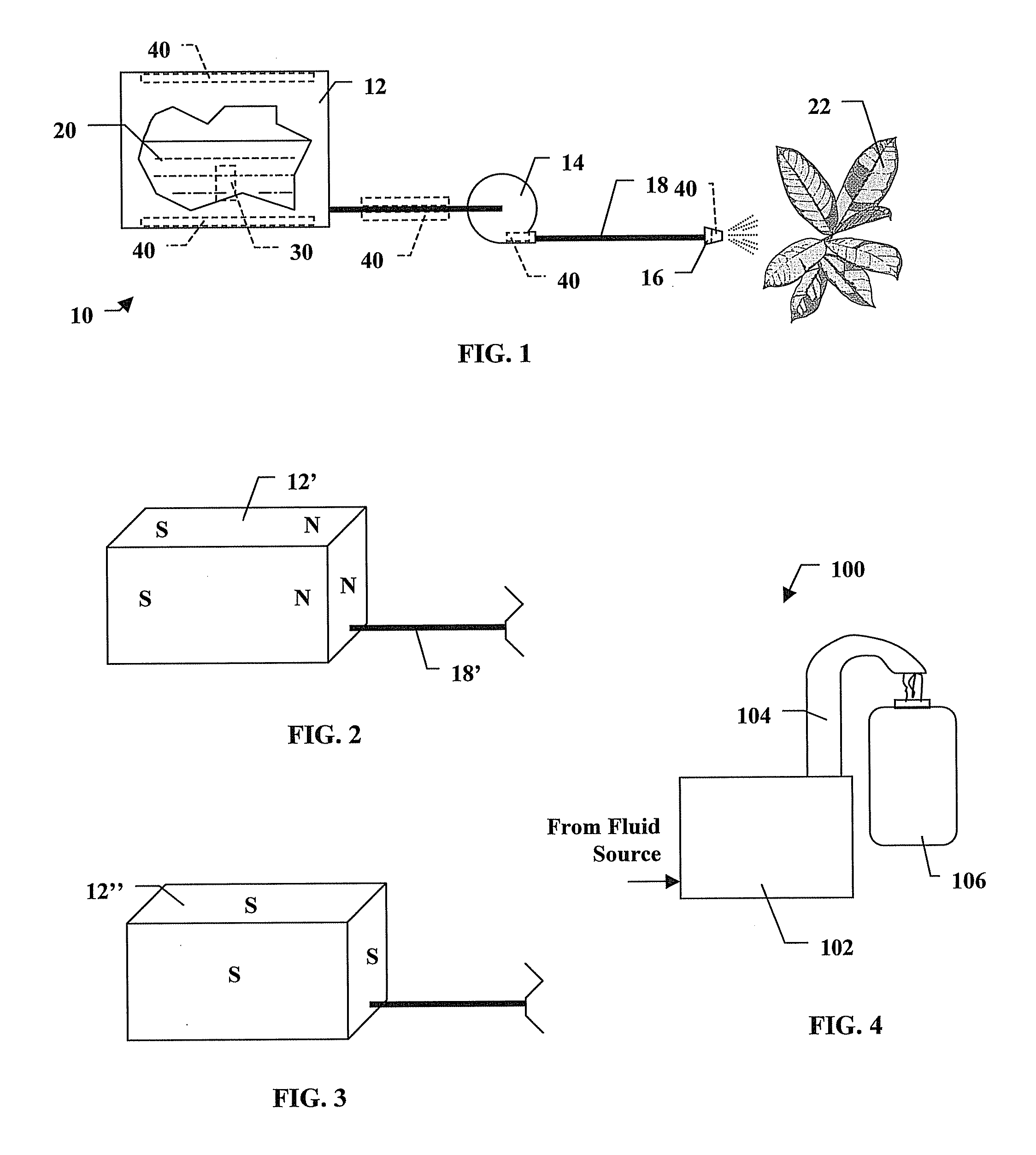 System and method for magnetizing agricultural spray