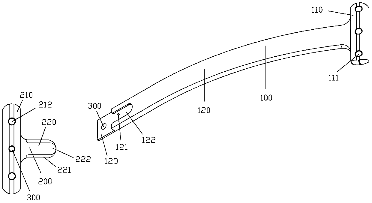 Steel plate system for pectus excavatum