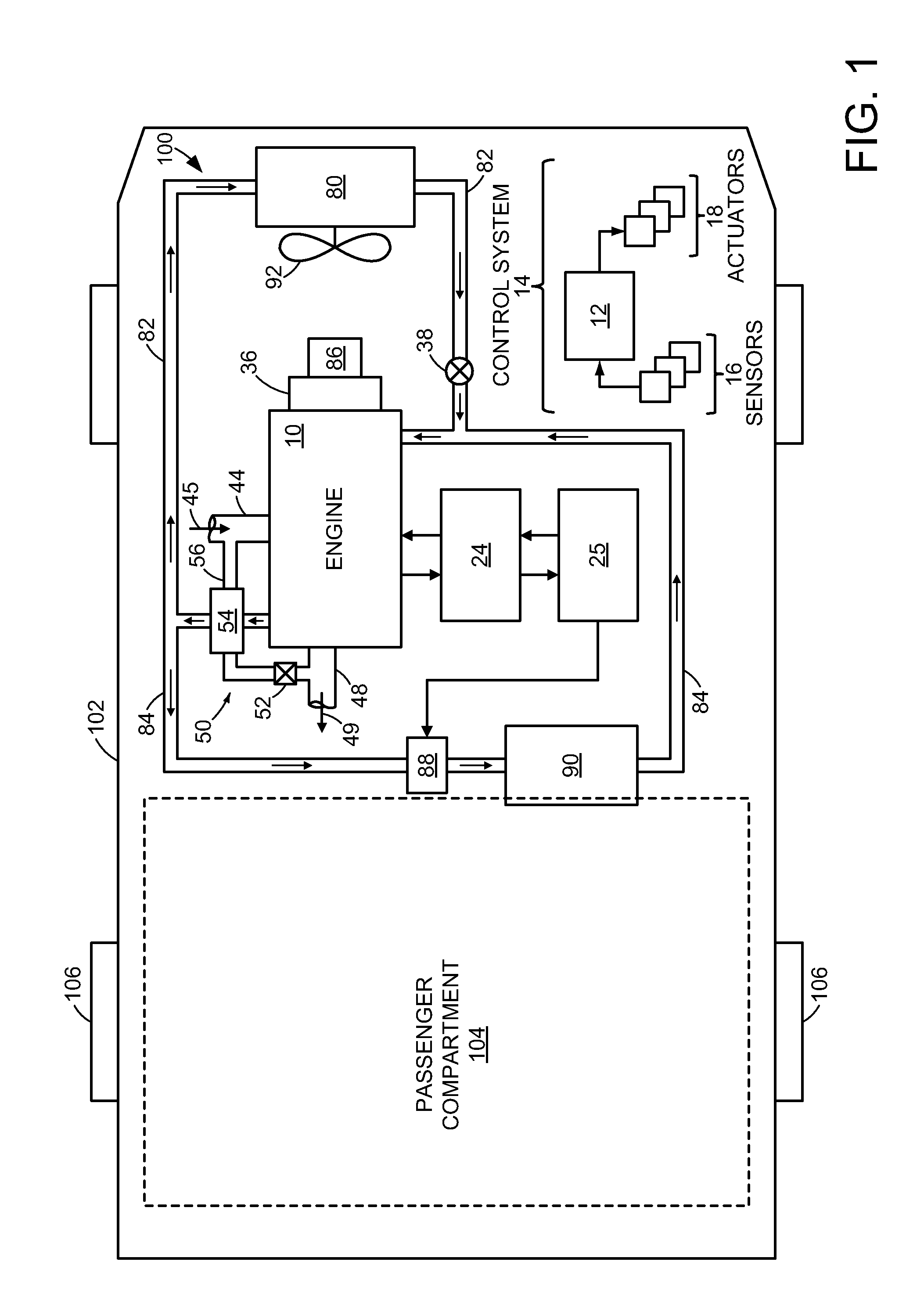 Auxiliary pump scheme for a cooling system in a hybrid-electric vehicle