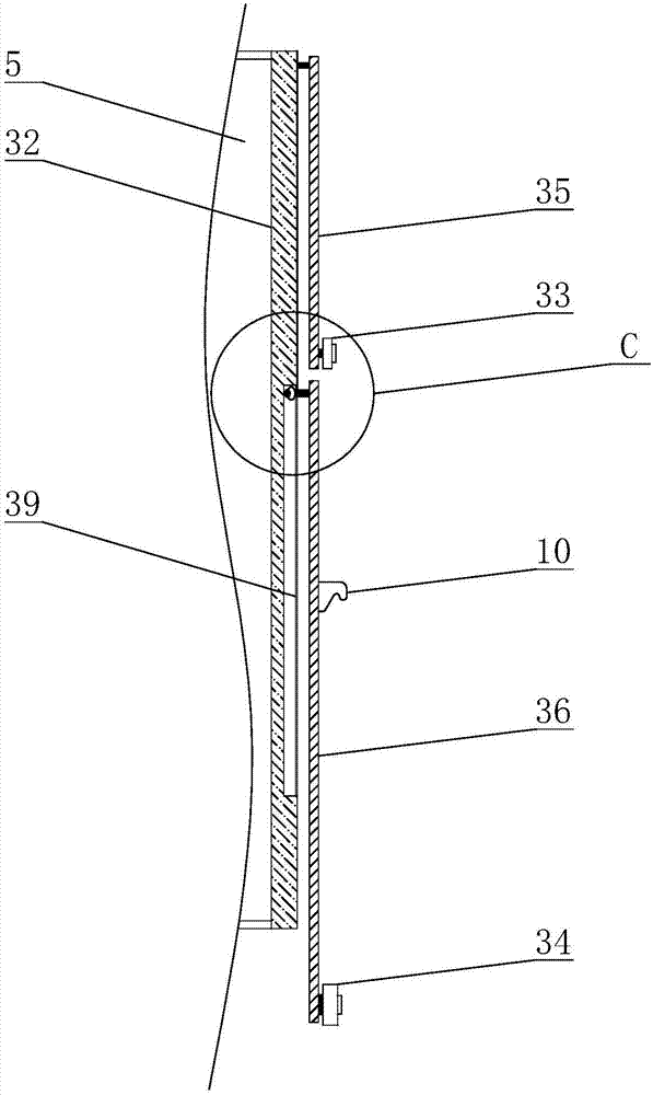 A rear-projection projection teaching integrated device