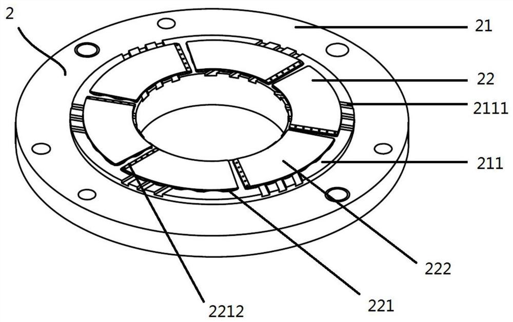 High-heat-dissipation-rate foil type axial thrust bearing, combined bearing and heat management method