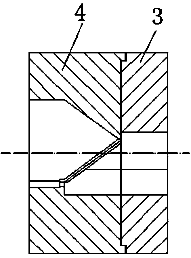 Method and mold for continuously and gradually extruding high-rib profile
