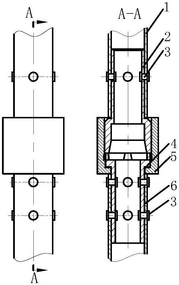 Rod body connecting mechanism