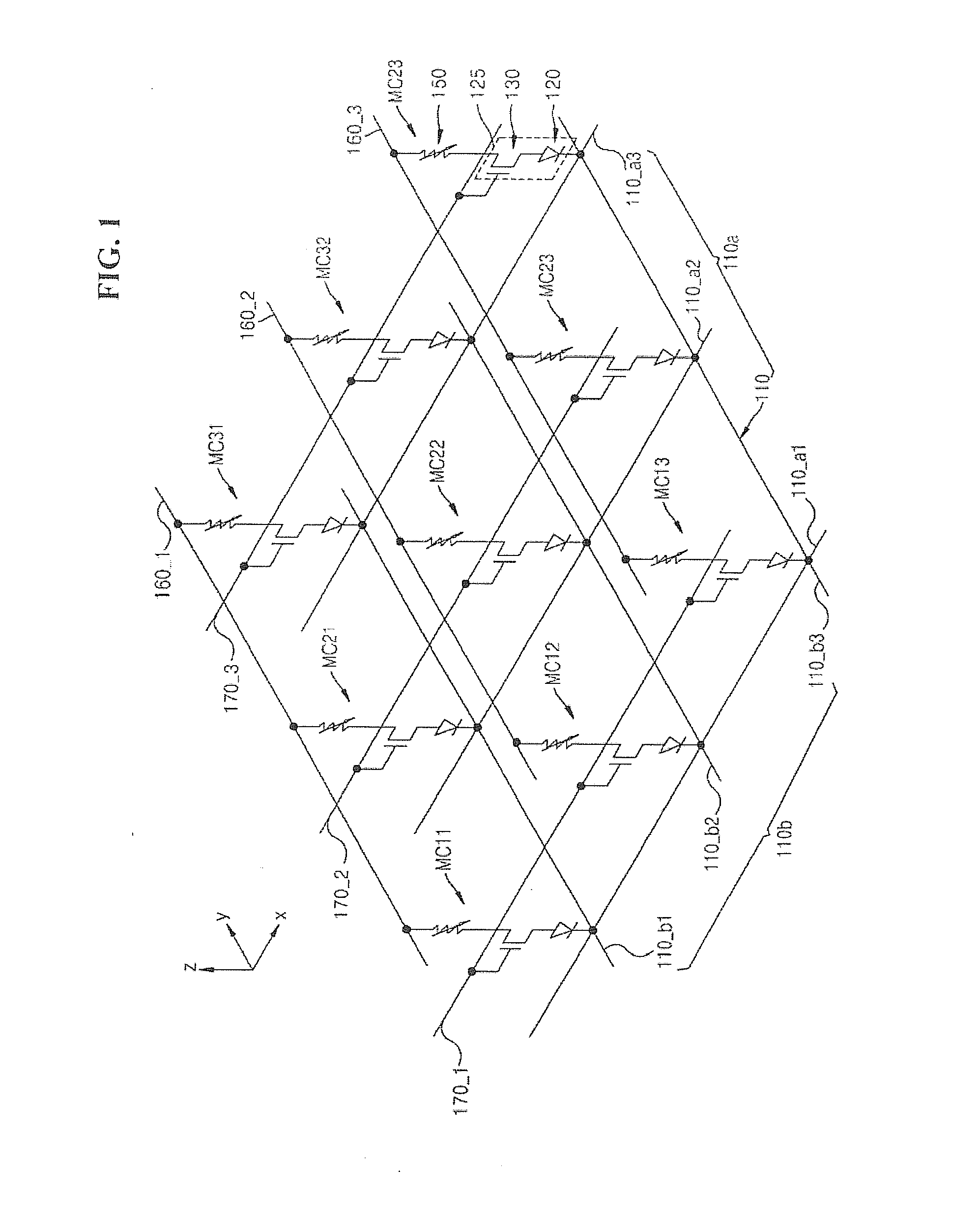 Variable resistive memory device and method of fabricating and driving the same