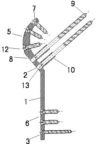 Femoral intertrochanteric fracture double-sleeve type osteosynthesis device