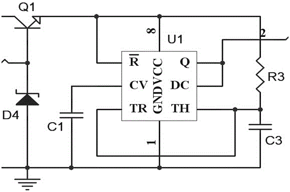 Protection control circuit of electric extinguisher