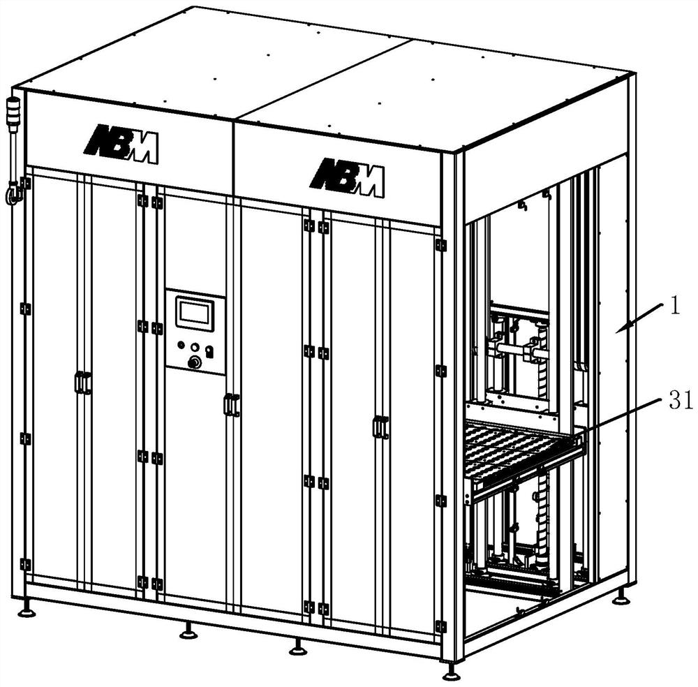 Stereoscopic warehouse type temporary storage machine