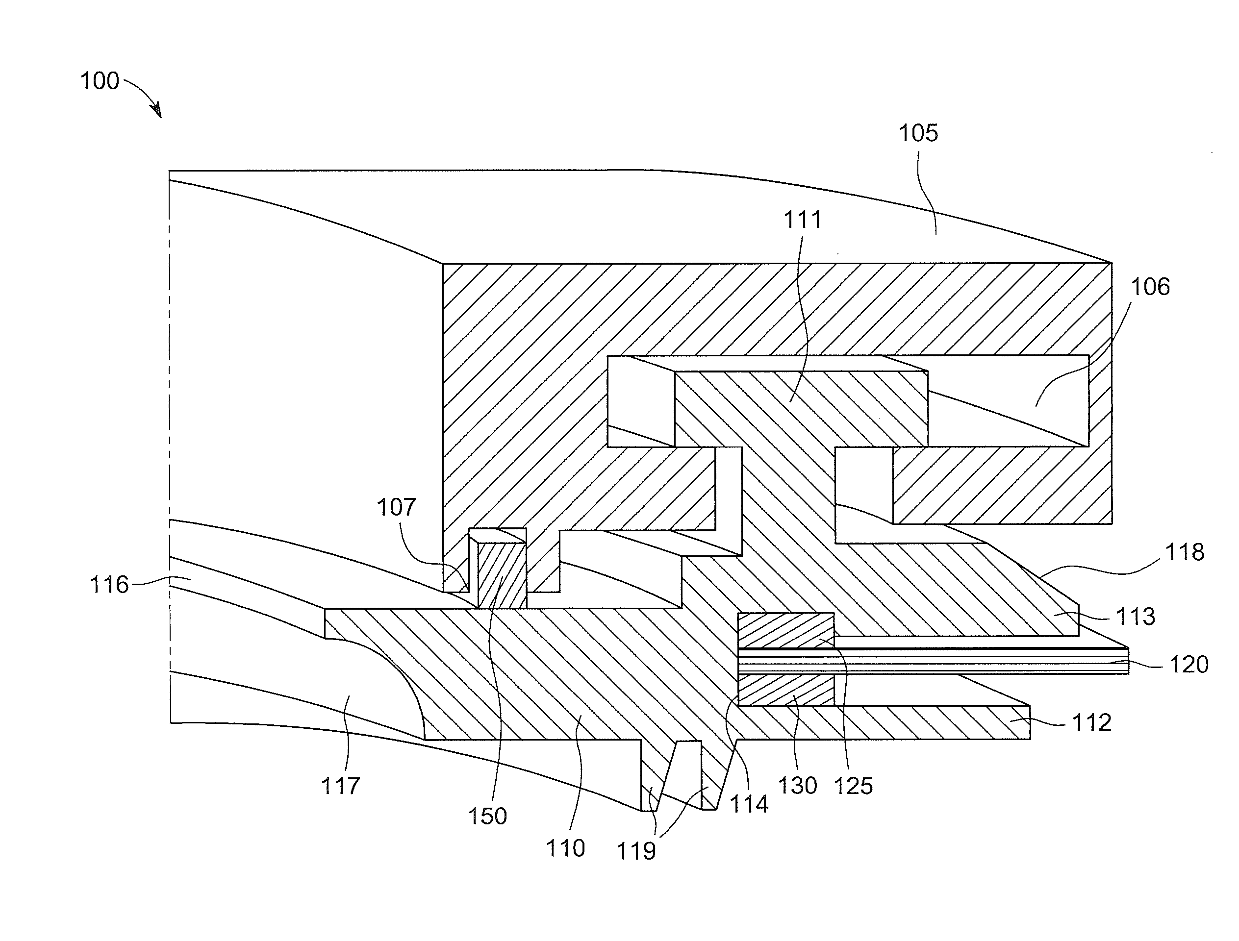 Axial brush seal