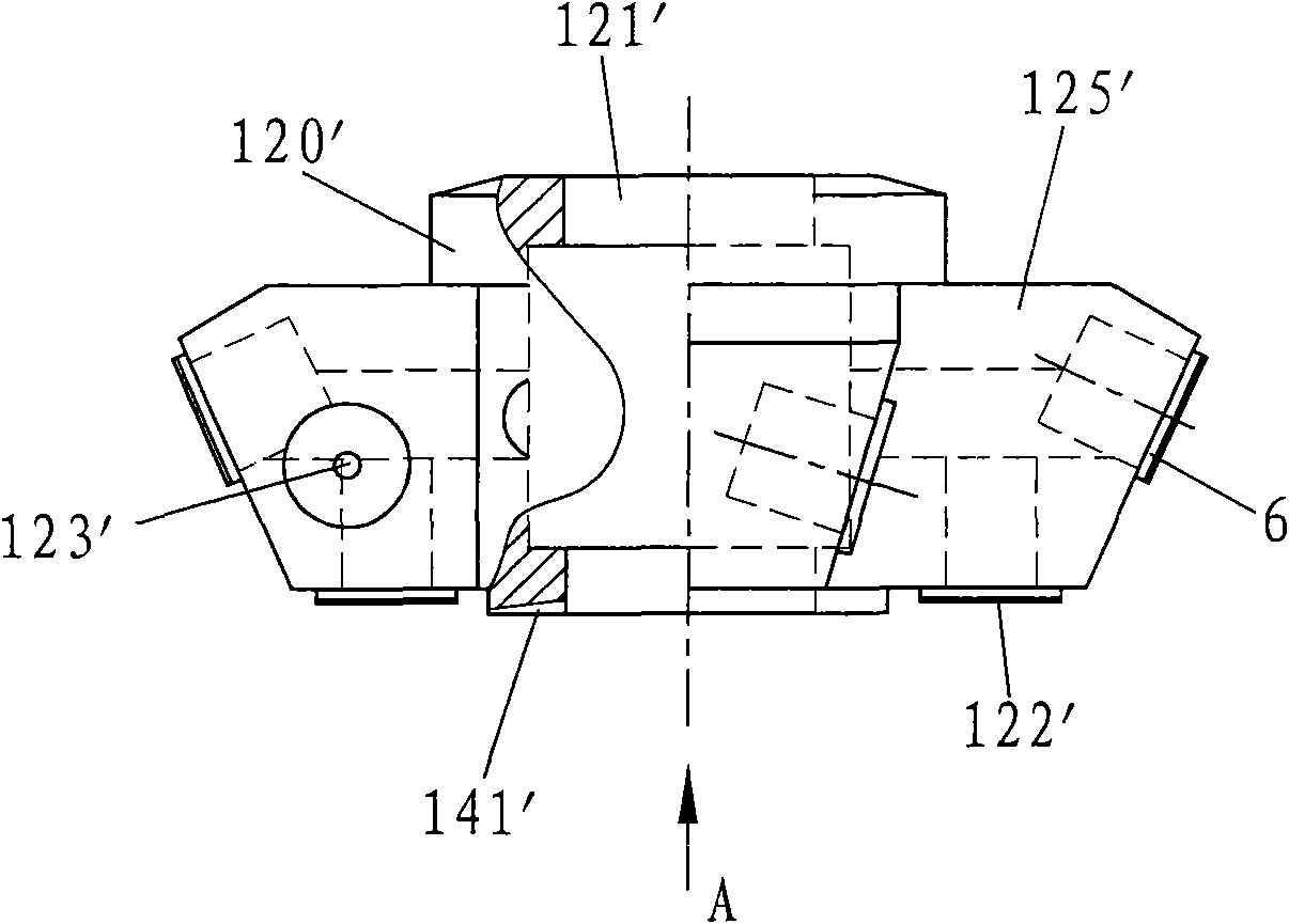Jet-driven rotary type spraying head