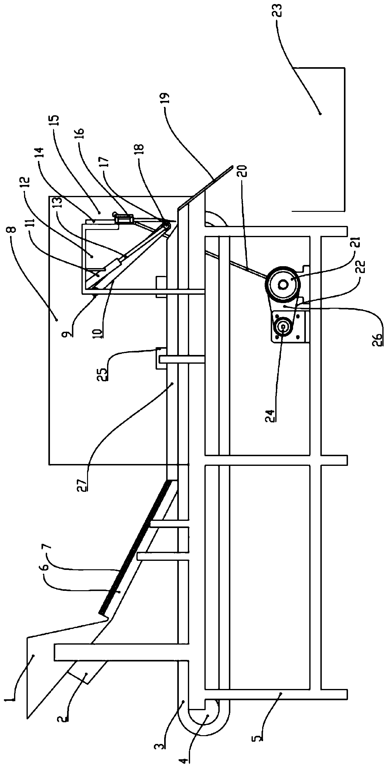 Automatic segmenting machine for capsicum frutescens