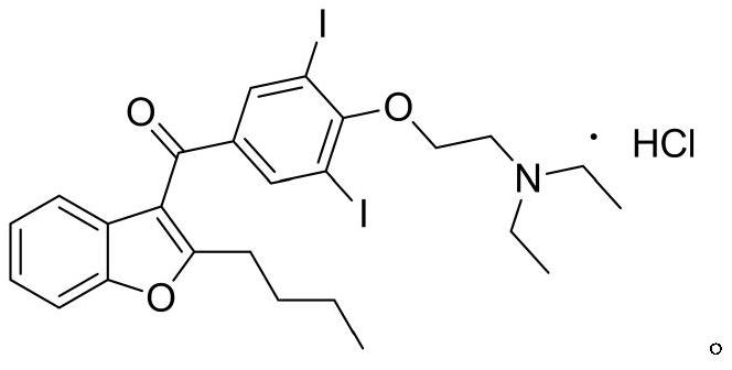Method for preparing amiodarone hydrochloride