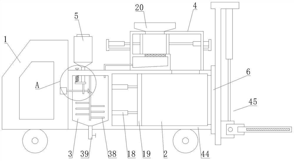 Receiving and transferring device for mixed garbage