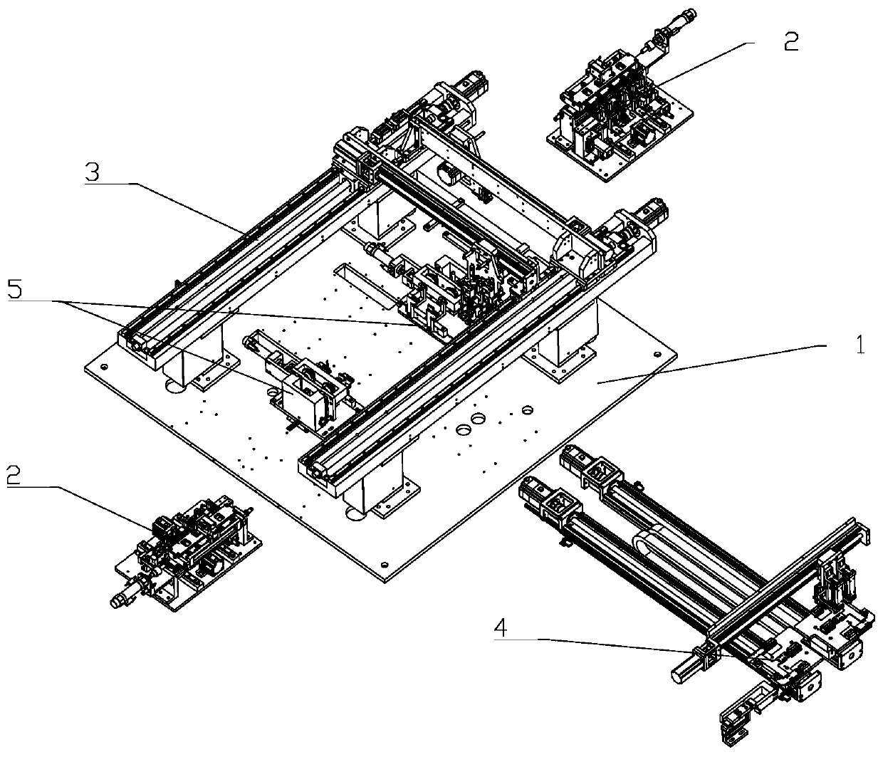 Capacitor feeding device for capacitor set assembly equipment