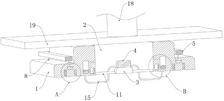 A stripping device for alloy plate stamping die