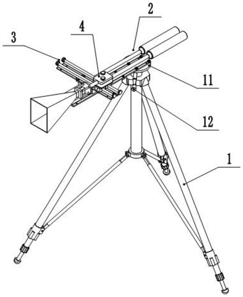 Three-axis antenna scanning frame