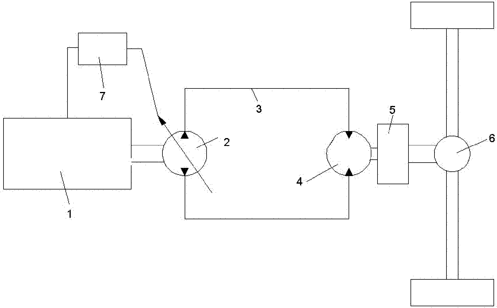 Walking transmission system for airport equipment