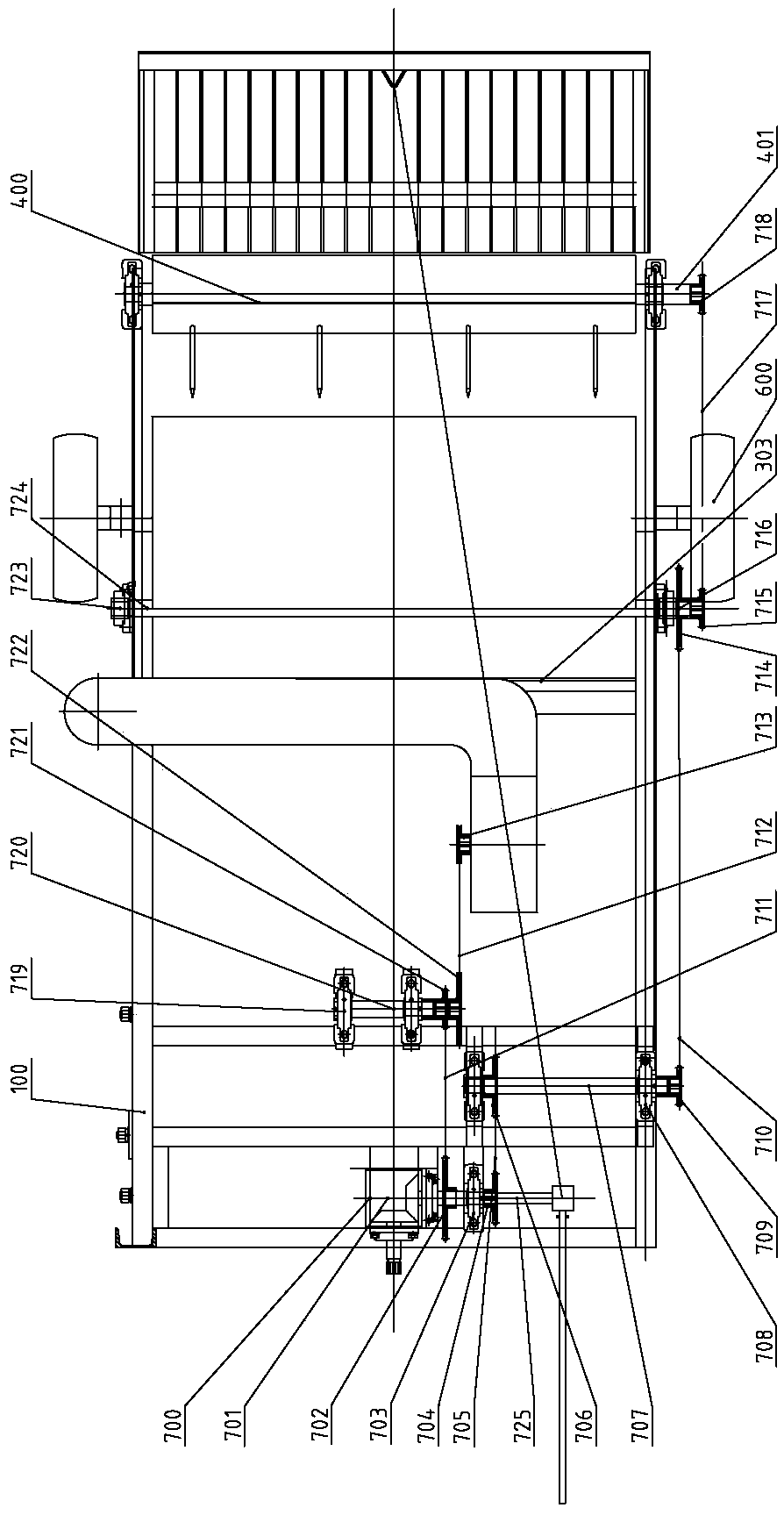 All-round pneumatic film impurity separation and residual film recovery machine