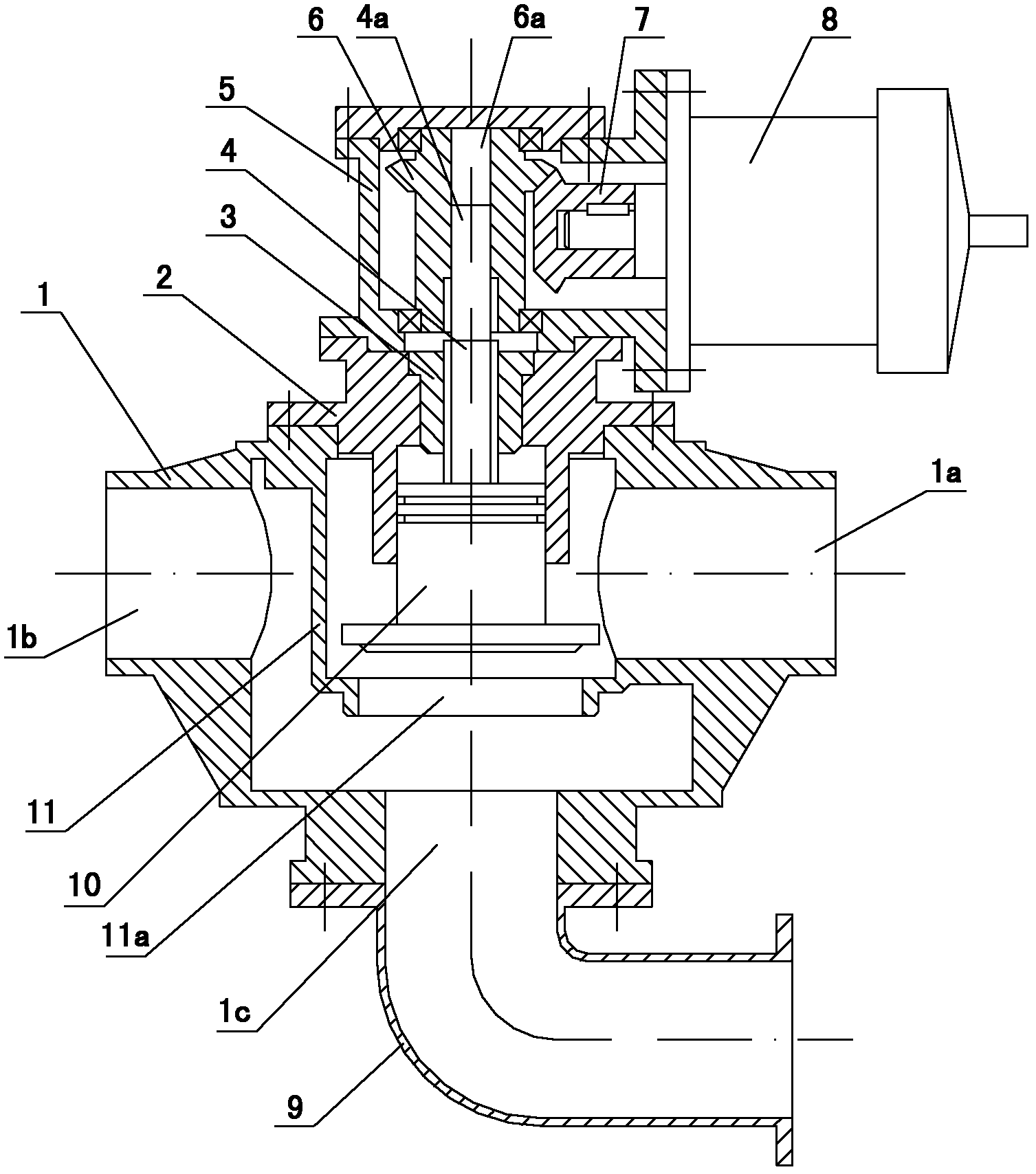 Control device for gas-extracting pipeline