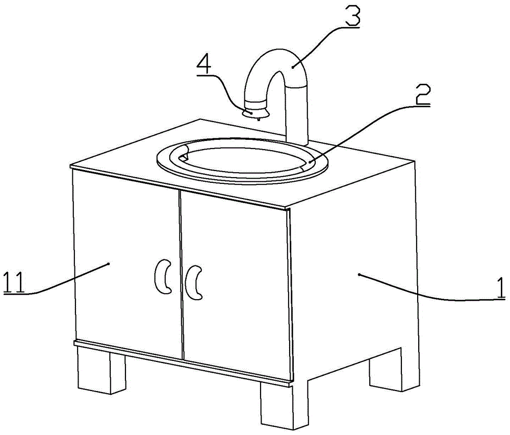 A fully automatic hand washing device suitable for use in public places