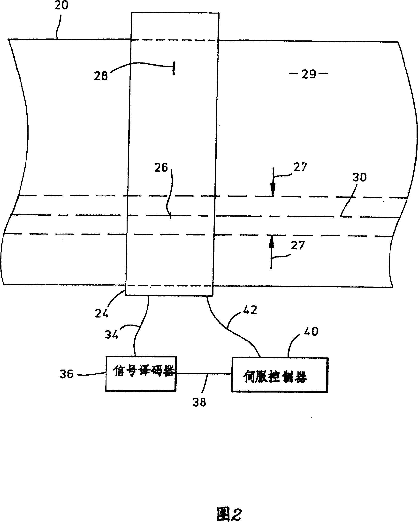 Servo writing header