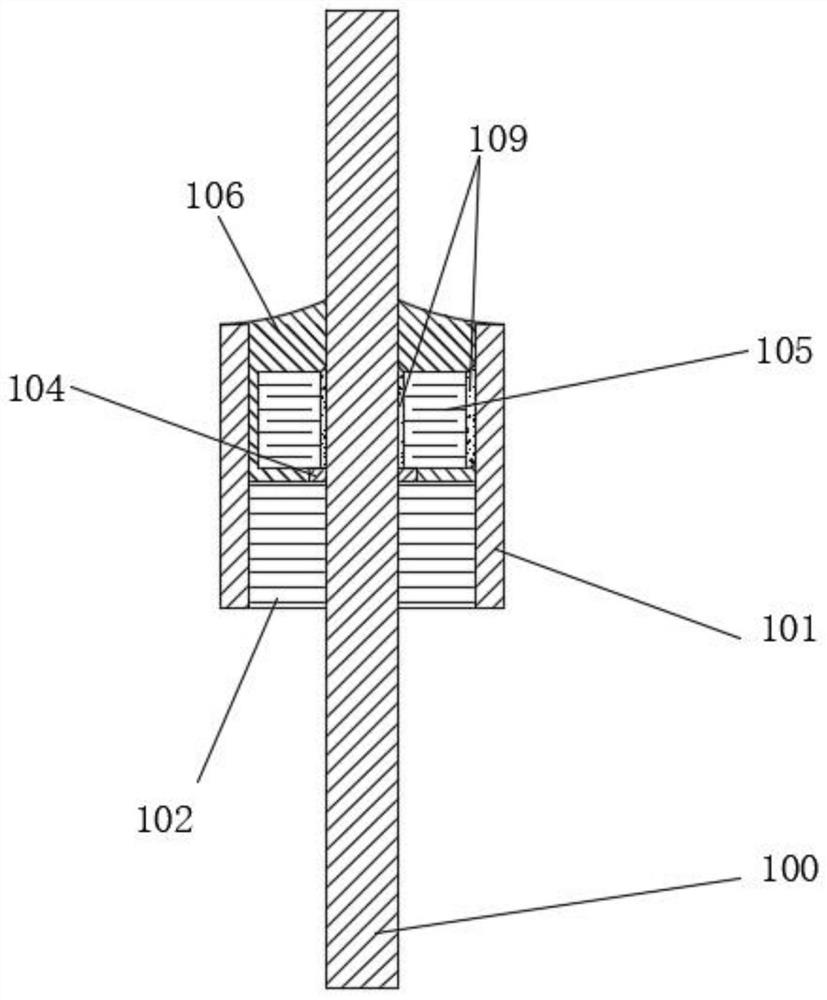 Glass-packaged ceramic feed-through filter and preparation method thereof