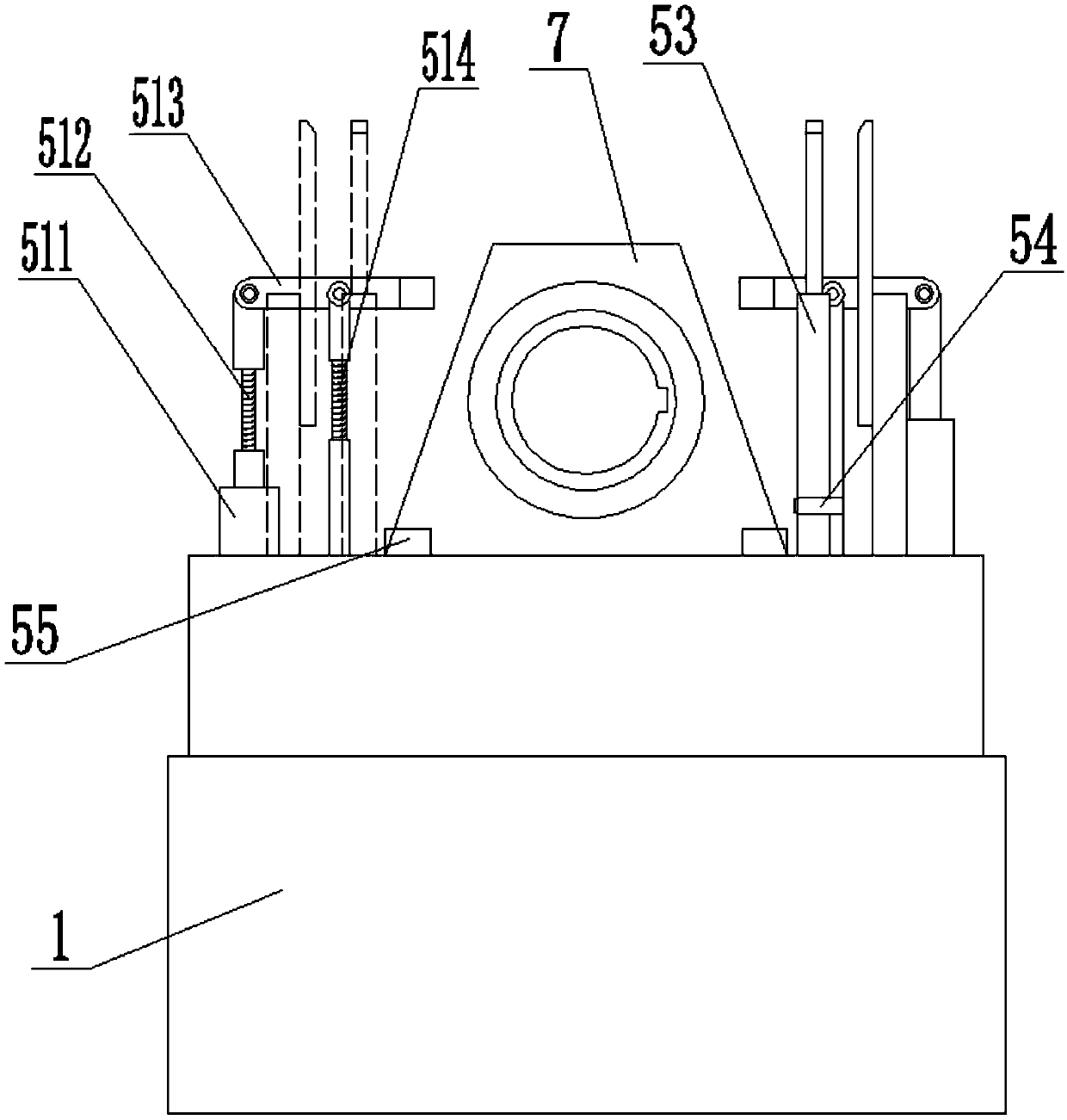 Cylinder head camshaft hole machining machine tool and using method thereof