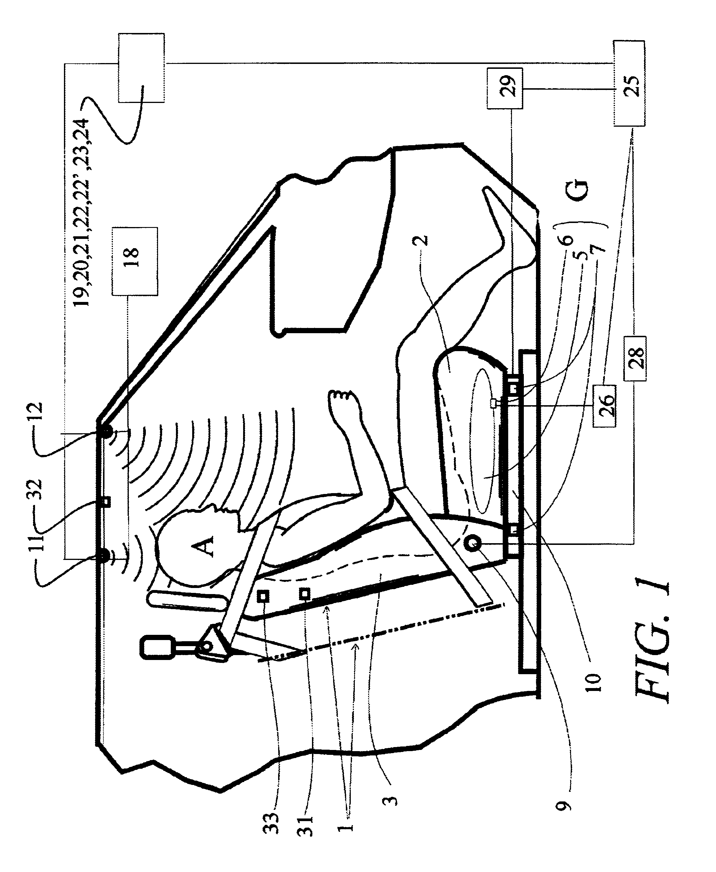Apparatus and method for measuring weight of an occupying item of a seat