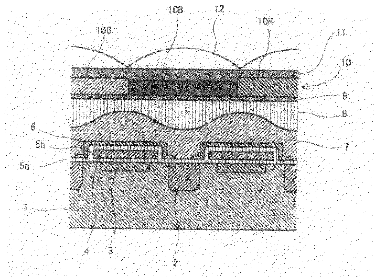 Colored photosensitive composition, and color filter array and solid image pickup device using the same