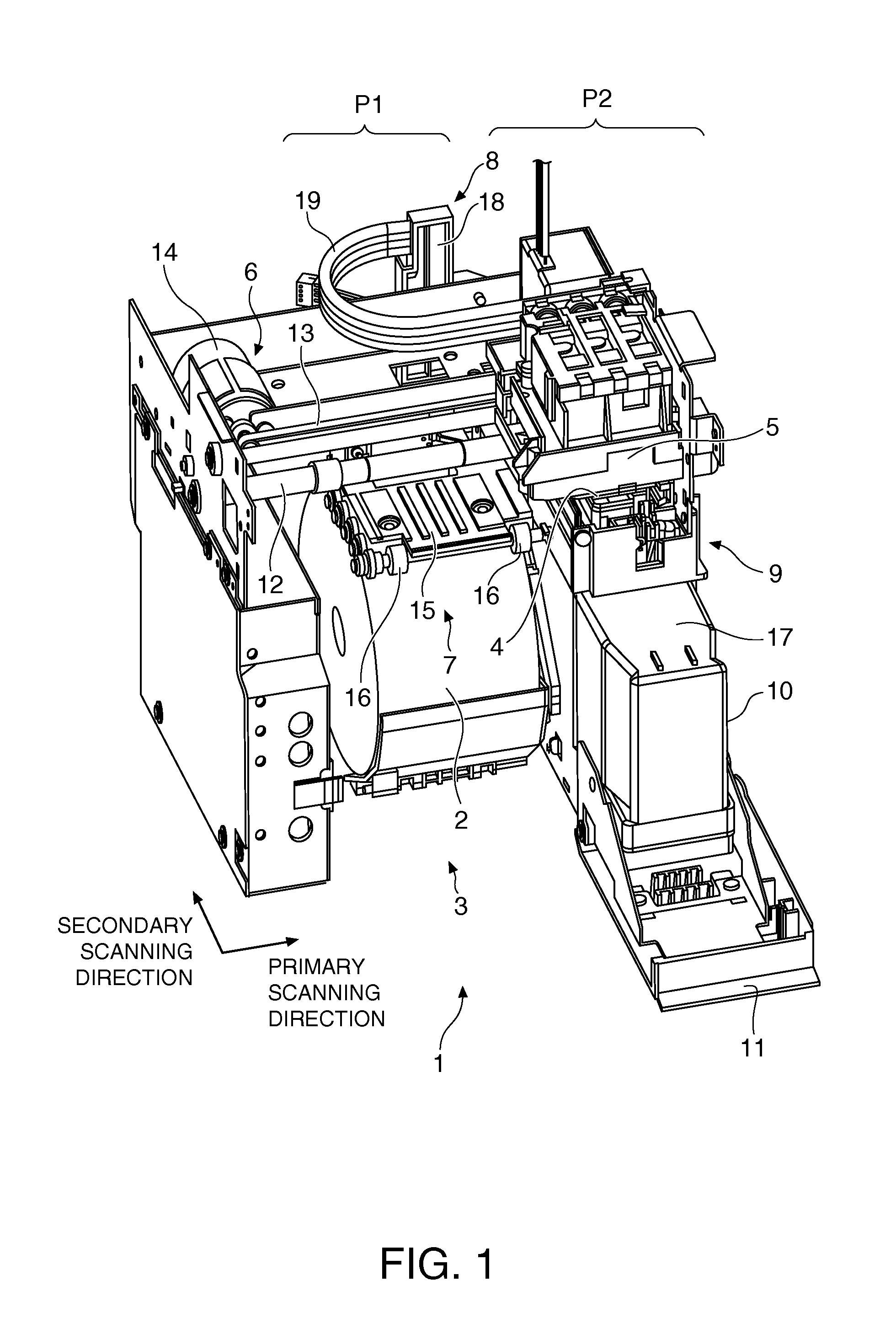 Printing device and method of controlling a printing device