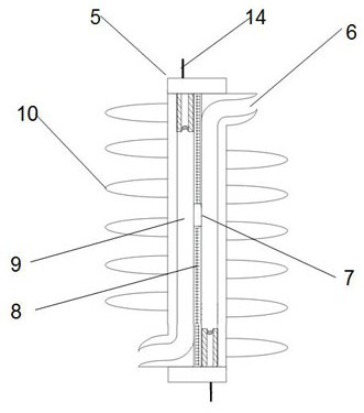 Semi-closed double-jet-airflow arc extinguishing lightning protection device without air gap and application thereof