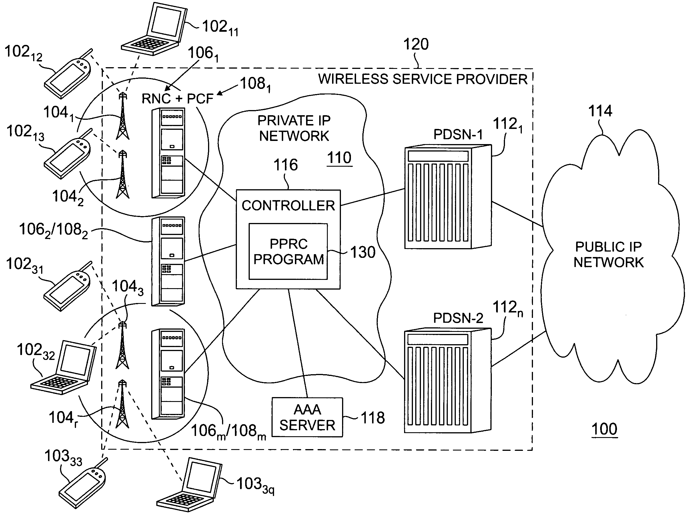 Method and apparatus for providing user identity based routing in a wireless communications environment