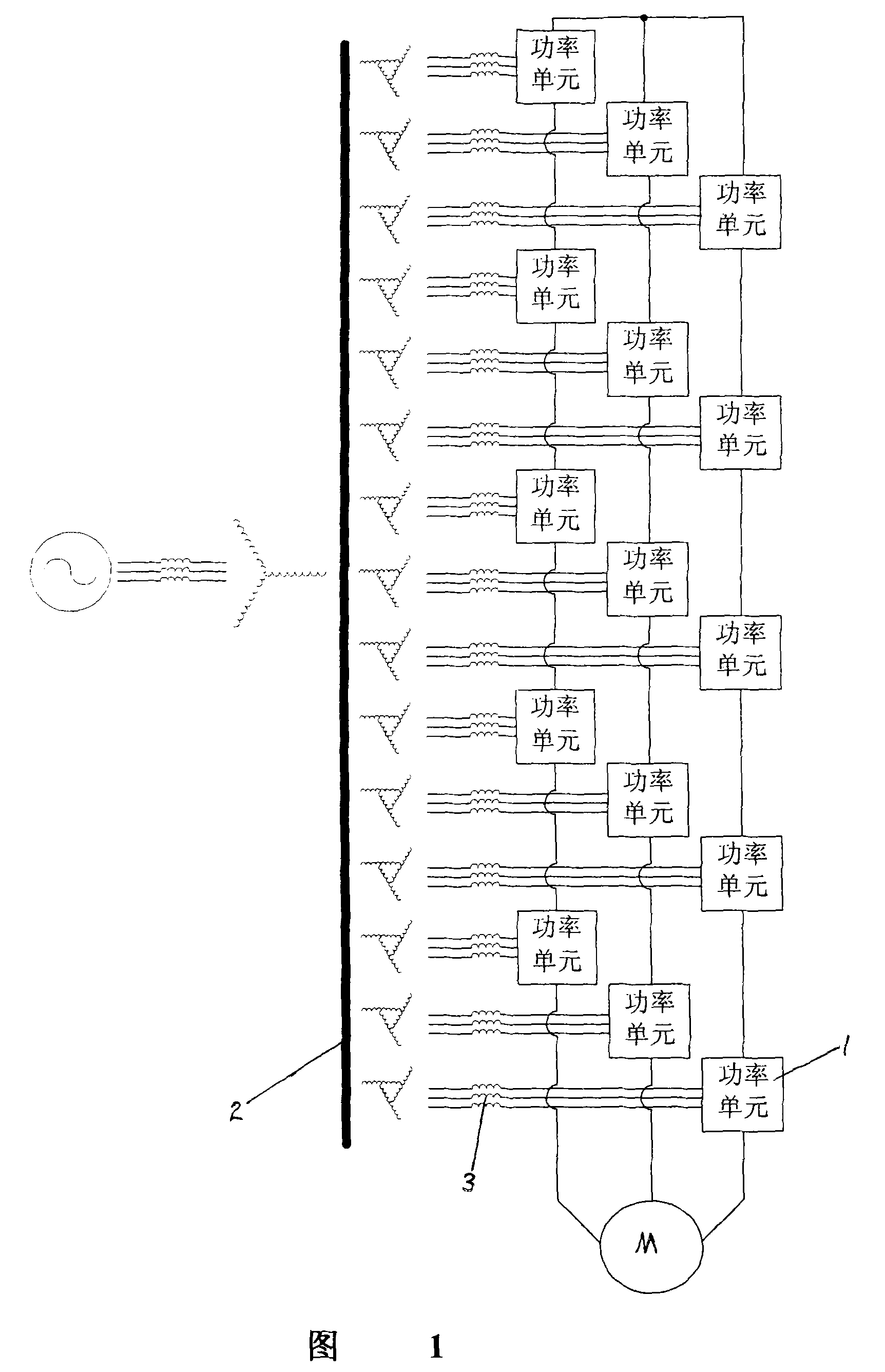 Method for detecting high voltage frequency converter electric network voltage phase