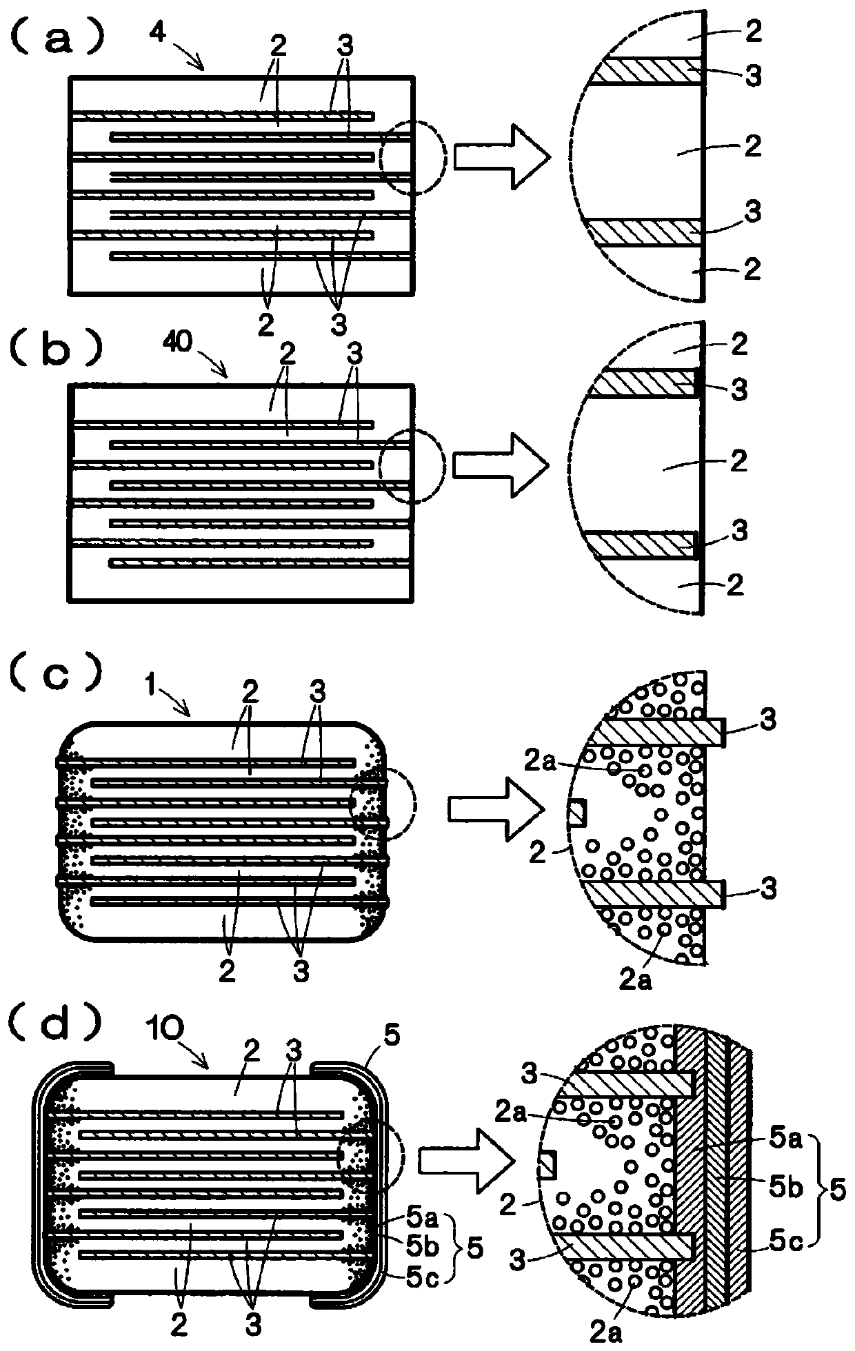 Manufacturing method of intermediate body of multilayer ceramic capacitor