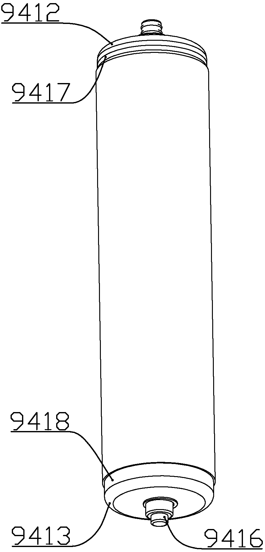 Sedimentation device for domestic sewage