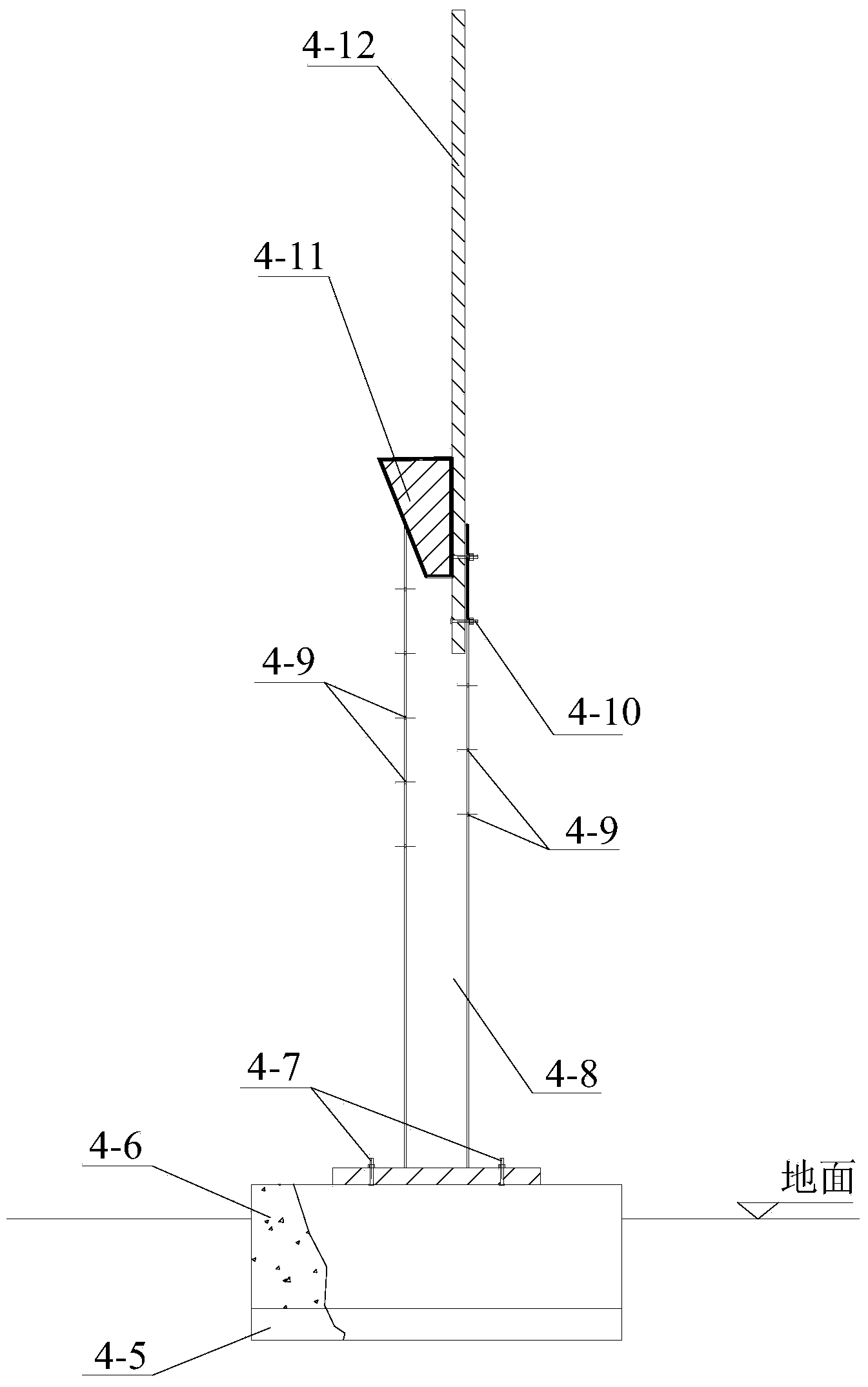 Device and method for building trench slope gravity erosion process field test