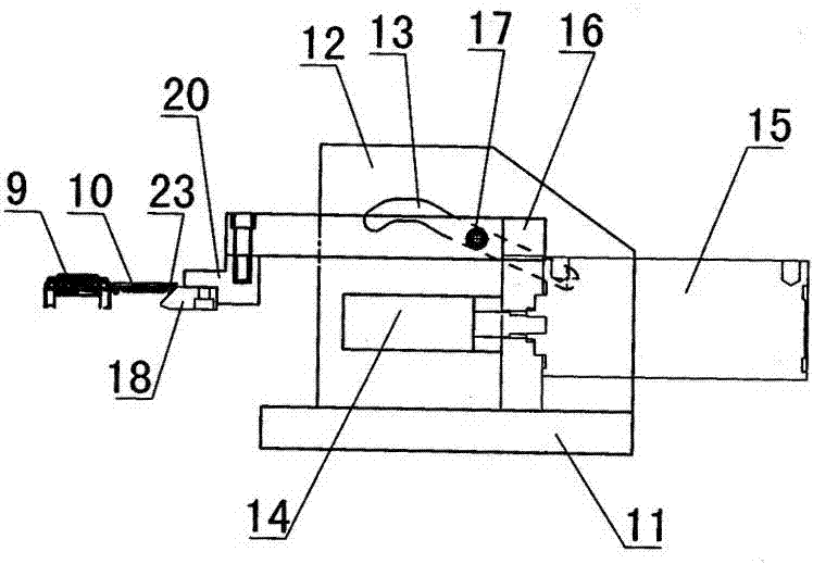 Automatic cap-closing mechanism of bottle cap injection molding mold