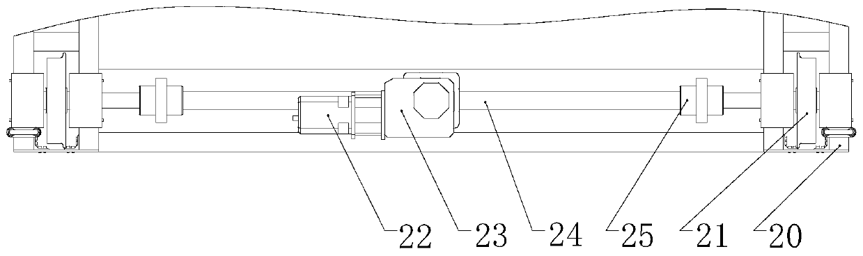 Automatic rolling device for large-diameter long-section hollow cylinder