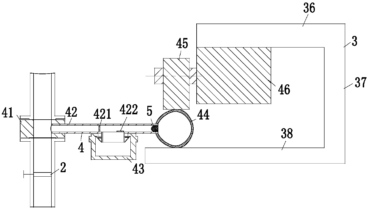 A detection device for aluminum hydroxide powder flame retardant